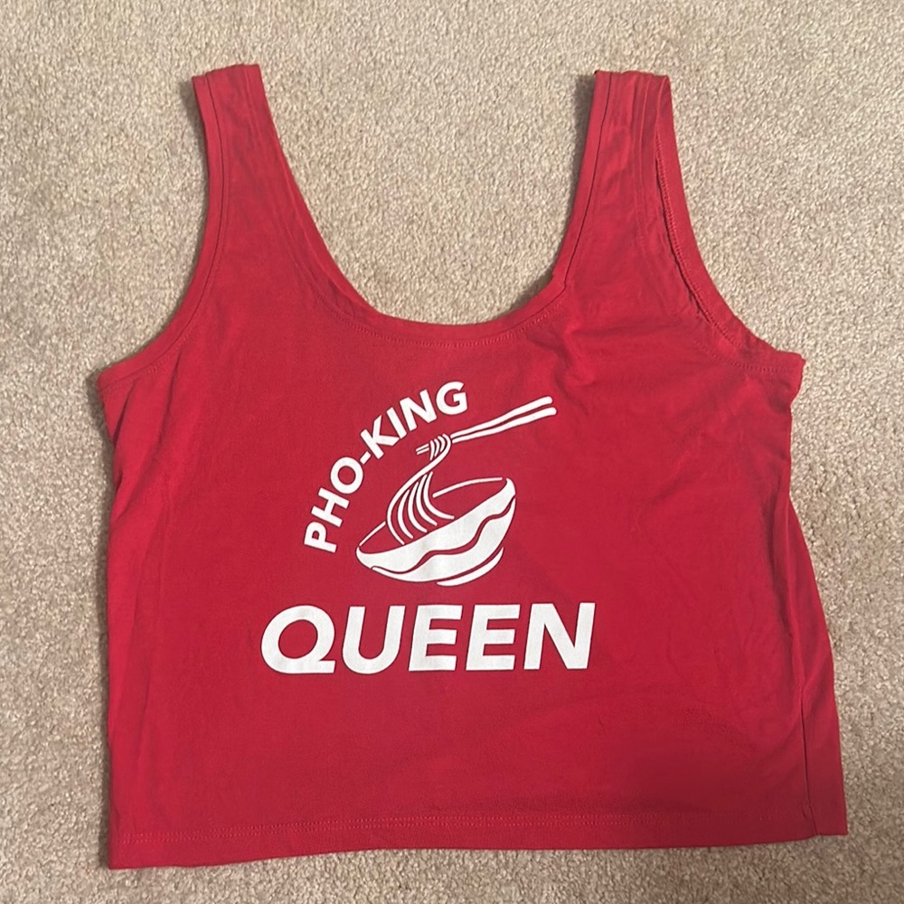 Pho-King Queen Red Tank Top